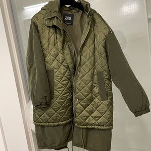 Zara jacket. Rain jacket. Winter jacket.